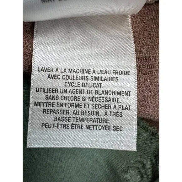 Anthropologie Meadow Rue Patchwork A-Line Skirt Sz 4 Cotton Blend Green/Brown - Picture 11 of 16